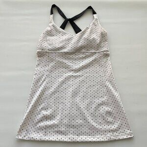 Lululemon Scoop Me Up Tank II in Mod Dot Printed Black / Black Size 6 w Size Dot